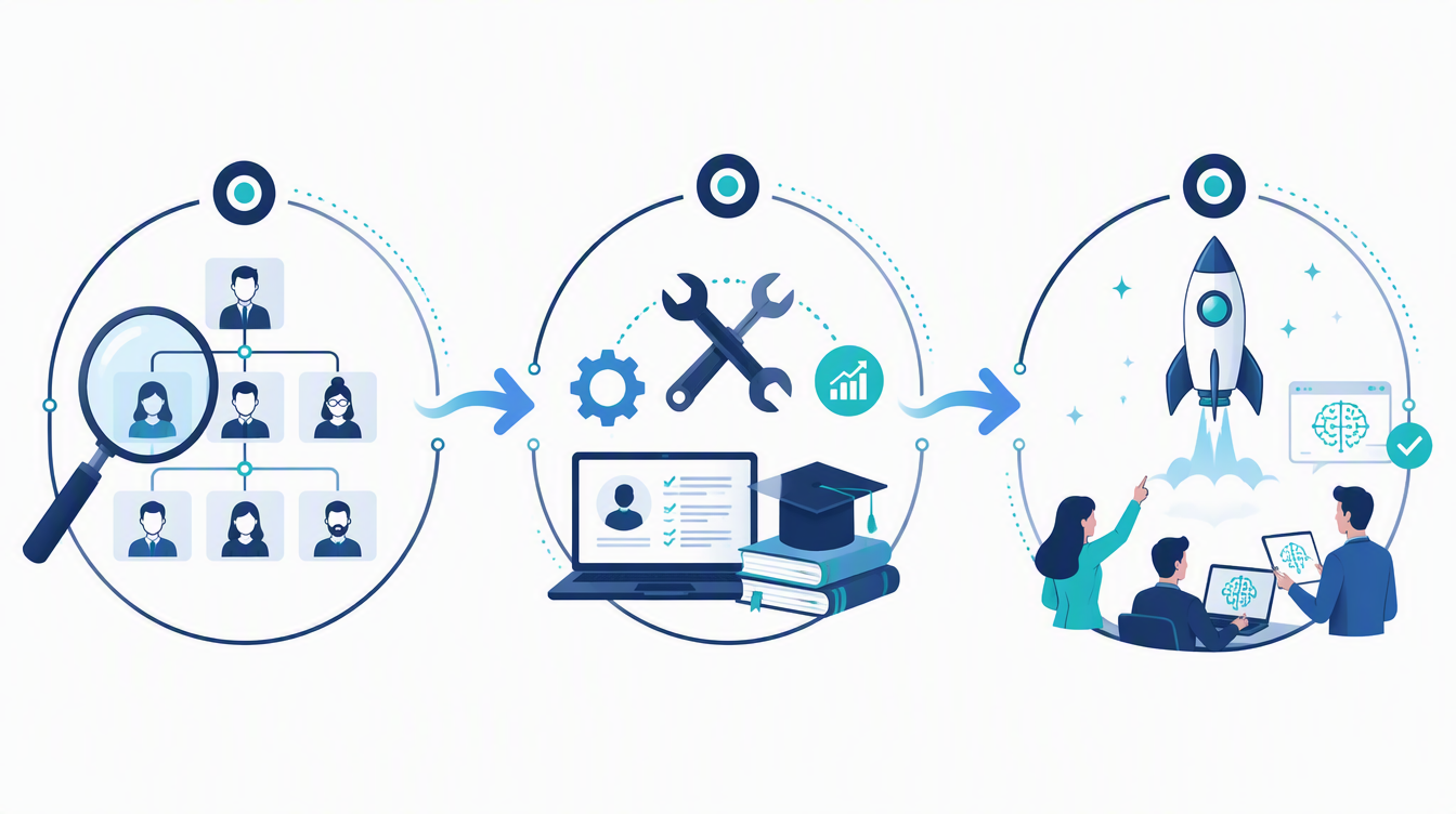 Three-step process: Diagnose, Build, Deploy